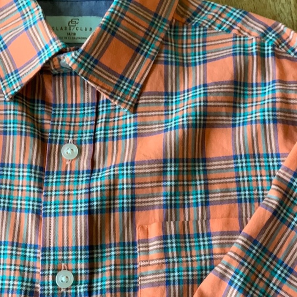 Dillard’s Class Club Plaid Button Down Shirt